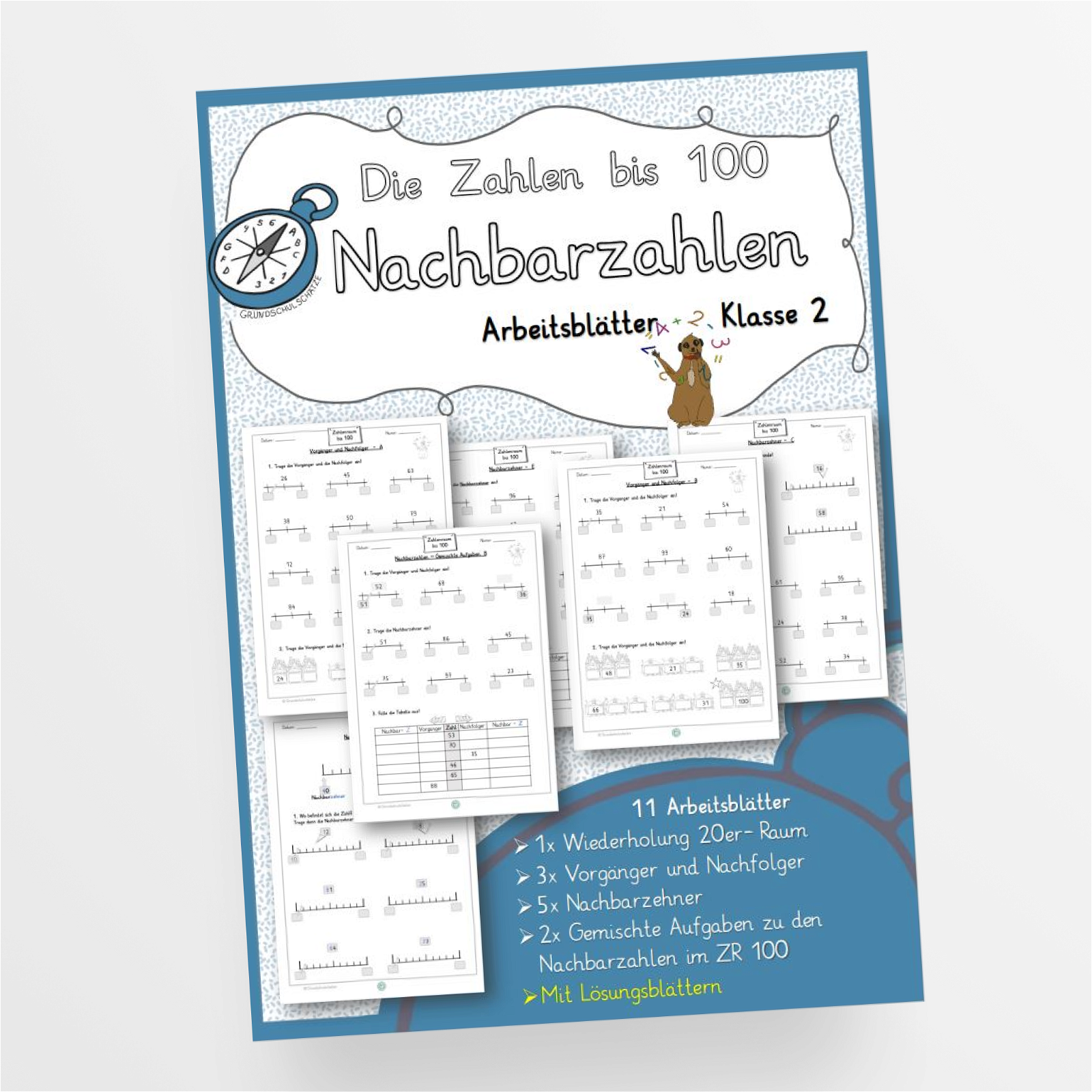 Die Nachbarzahlen im Zahlenraum bis 100 für die 2. Klasse – StudyHelp