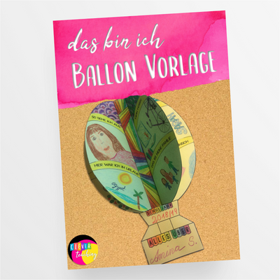 Basteln: Schulstart Bastelvorlage "Das bin ich Ballon" / 2. - 4. Klasse - StudyHelp Lehrmaterial 