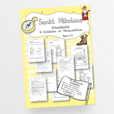 Arbeitsblätter Sankt Nikolaus Klasse 1/2 - StudyHelp Lehrmaterial 