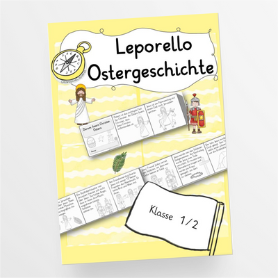 Leporello Ostergeschichte Ostern Ethik Klasse 1/2 - StudyHelp Lehrmaterial