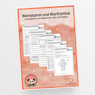 Arbeitsblätter zum Thema "Wortstamm und Wortfamilie" - Klasse 2/3 - StudyHelp Lehrmaterial 