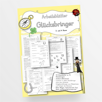 Arbeitsblätter Glücksbringer Ethik Grundschule Klasse 3/4 - StudyHelp Lehrmaterial