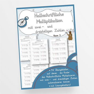 Materialpaket Halbschriftliche Multiplikation Klasse 3/4 - StudyHelp Lehrmaterial 