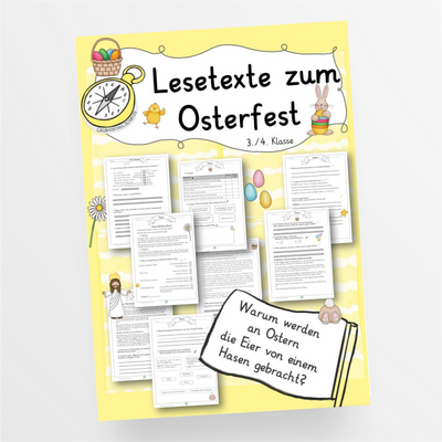 Lesetexte und Aufgaben zum Osterfest Ostern Klasse 3/4 Ethik - StudyHelp Lehrmaterial 