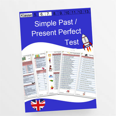 Englischtest / Klassenarbeit zu Simple Past oder Present Perfect für die 6. / 7. Klasse mit Lösungen - StudyHelp Lehrmaterial 