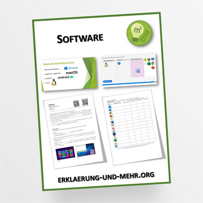 Arbeitsblatt Informatik Thema "Software" für die 6.-13. Klasse - StudyHelp Lehrmaterial 