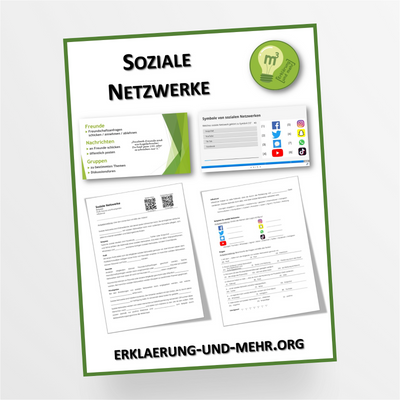Arbeitsblatt Informatik Thema "Soziale Netzwerke" für die 6.-13. Klasse - StudyHelp Lehrmaterial 
