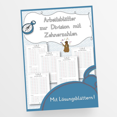 Arbeitsblätter zur Division mit Zehnerzahlen - StudyHelp Lehrmaterial