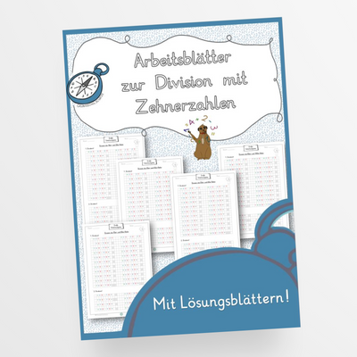 Arbeitsblätter zur Division mit Zehnerzahlen - StudyHelp Lehrmaterial 