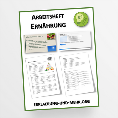 Arbeitsheft Hauswirtschaft Thema "Ernährung" für die 7.-8. Klasse - StudyHelp Lehrmaterial 