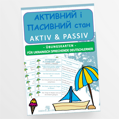 DaF / DaZ Ukrainisch: Aktiv und Passiv Sommer - Übungskarten - StudyHelp Lehrmaterial 