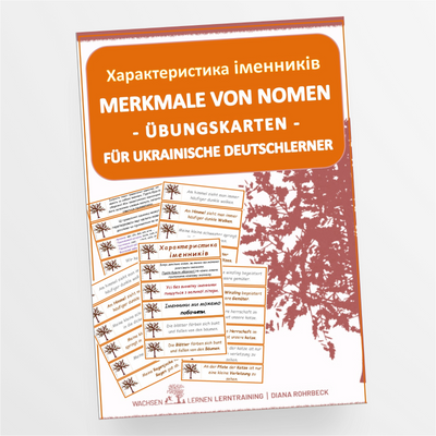 DaF / DaZ Ukrainisch: Merkmale von Nomen Herbst - Übungskarten - StudyHelp Lehrmaterial 