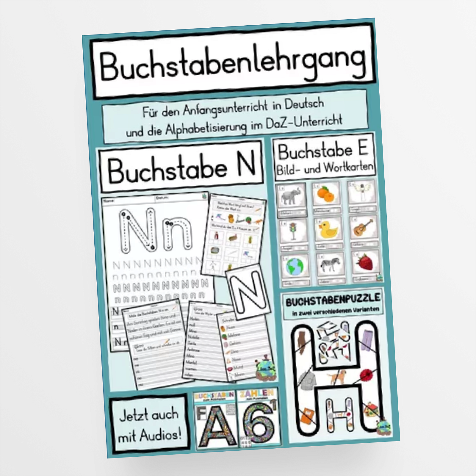 Buchstabenlehrgang A-Z Anfangsunterricht / Alphabetisierung DaZ / Deut