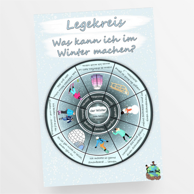 Legekreis "Was kann ich im Winter machen?" DaZ / Deutsch - StudyHelp Lehrmaterial 