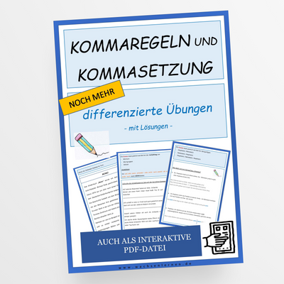 Deutsch Kommaregeln und Kommasetzung inklusive Übungen für die 6. und 7. Klasse - StudyHelp Lehrmaterial 