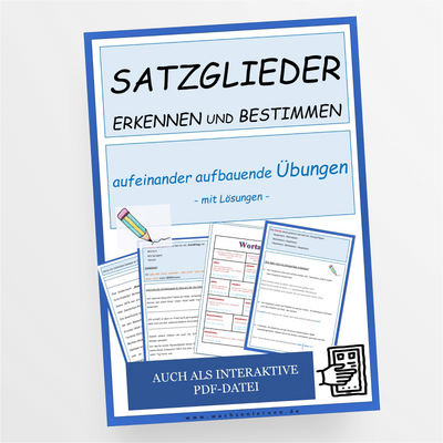 Deutsch Satzglieder erkennen und bestimmen inklusive Übungen für die 5. und 6. Klasse - StudyHelp Lehrmaterial 