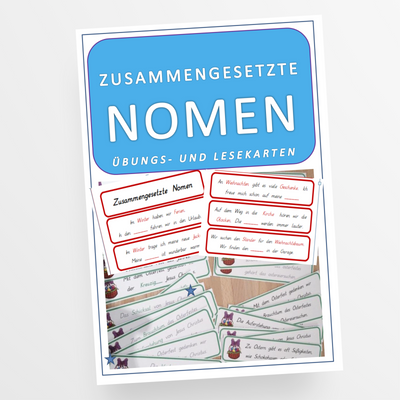 Deutsch: Übungskarten zusammengesetzte Nomen für die 4. und 5. Klasse - StudyHelp Lehrmaterial 