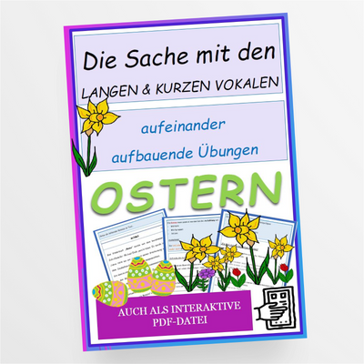 "Die Sache mit den langen und kurzen Vokalen" - Ostern - StudyHelp Lehrmaterial 