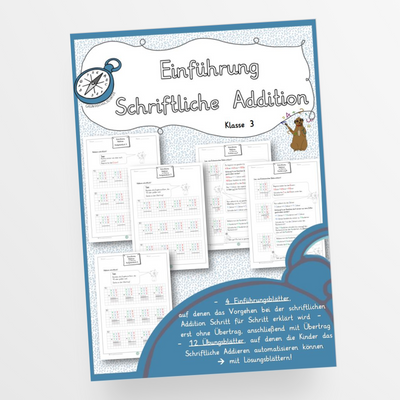 Einführung Schriftliche Addition Arbeitsblätter - StudyHelp Lehrmaterial 