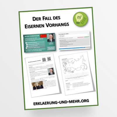 Materialpaket Geschichte/Geographie Thema "Der Fall des Eisernen Vorhangs" für die 8.-13. Klasse - StudyHelp Lehrmaterial 