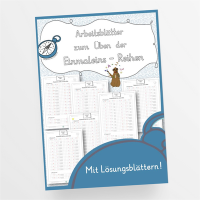 Arbeitsblätter zum Üben der Einmaleins-Reihen /Homeschooling - StudyHelp Lehrmaterial