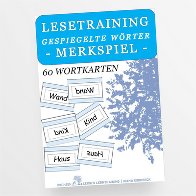 Lesetraining: Gespiegelte Wörter - Merkspiel - StudyHelp Lehrmaterial 