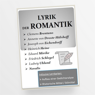 Lyrik Romantik Gedichtanalyse - StudyHelp Lehrmaterial 