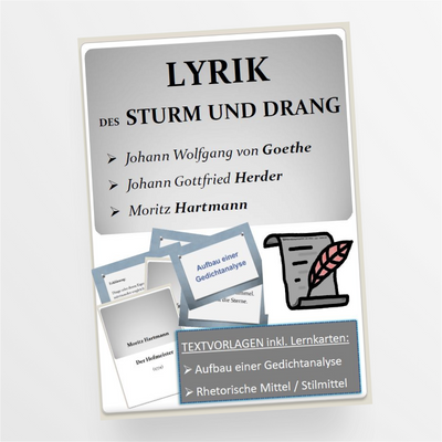 Lyrik: Sturm und Drang - Gedichtanalyse - StudyHelp Lehrmaterial 