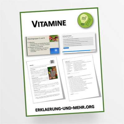 Materialpaket Biologie Hauswirtschaft Thema "Vitamine" für die 7.-10. Klasse - StudyHelp Lehrmaterial 