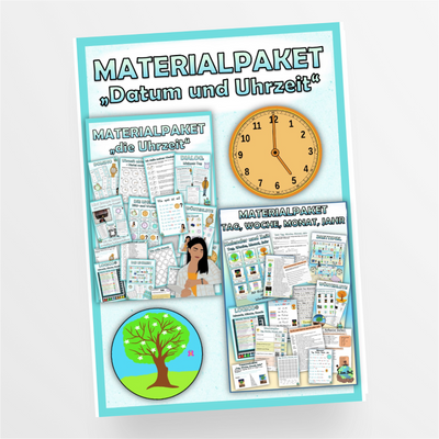 Materialpaket „Datum und Uhrzeit“ DaZ - StudyHelp Lehrmaterial 