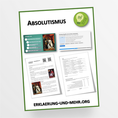 Materialpaket Geschichte Thema "Absolutismus" für die 7.-13. Klasse - StudyHelp Lehrmaterial 
