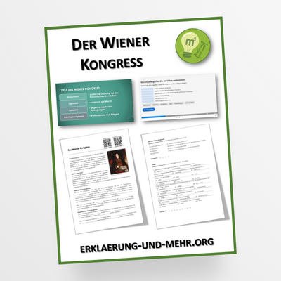 Materialpaket Geschichte Thema "Der Wiener Kongress" für die 6.-8. Klasse - StudyHelp Lehrmaterial 