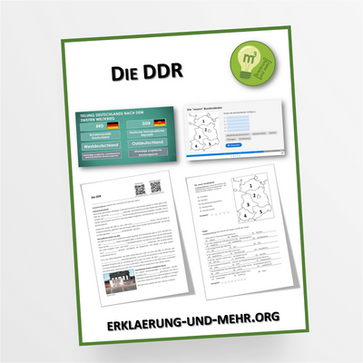Materialpaket Geschichte Thema "Die DDR" für die 8.-13. Klasse - StudyHelp Lehrmaterial 