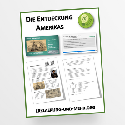 Materialpaket Geschichte Thema "Die Entdeckung Amerikas" für die 6.-8. Klasse - StudyHelp Lehrmaterial 