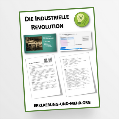 Materialpaket Geschichte Thema "Die Industrielle Revolution" für die 6.-8. Klasse - StudyHelp Lehrmaterial 