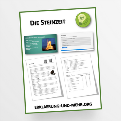 Materialpaket Geschichte Thema "Die Steinzeit" für die 6.-7. Klasse - StudyHelp Lehrmaterial 