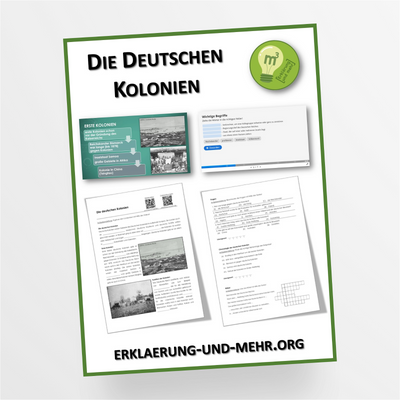 Materialpaket Geschichte Thema "Die deutschen Kolonien" für die 7.-8. Klasse - StudyHelp Lehrmaterial 