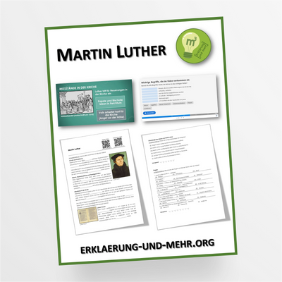 Materialpaket Geschichte Thema "Martin Luther" für die 7.-13. Klasse - StudyHelp Lehrmaterial 