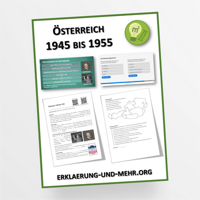 Materialpaket Geschichte Thema "Österreich 1945 bis 1955" für die 8.-13. Klasse - StudyHelp Lehrmaterial 