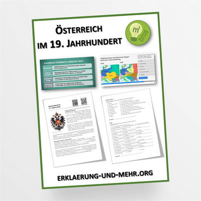 Materialpaket Geschichte Thema "Österreich im 19. Jahrhundert" für die 7.-8. Klasse - StudyHelp Lehrmaterial 