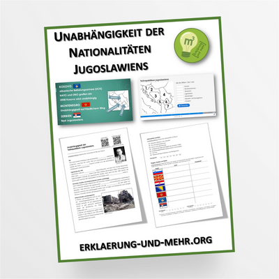 Materialpaket Geschichte Thema "Unabhängigkeit der Nationalitäten Jugoslawiens" für die 7.-8. Klasse - StudyHelp Lehrmaterial 