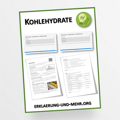 Materialpaket Hauswirtschaft Thema "Kohlenhydrate" für die 7.-8. Klasse - StudyHelp Lehrmaterial 