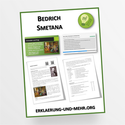 Materialpaket Musik Thema "Bedrich Smetana" für die 8.-9. Klasse - StudyHelp Lehrmaterial 
