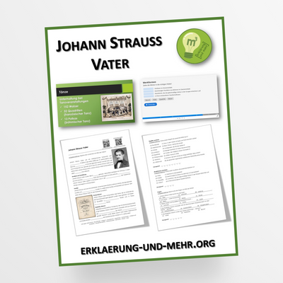 Materialpaket Musik Thema "Johann Strauss Vater" für die 7.-9. Klasse - StudyHelp Lehrmaterial 