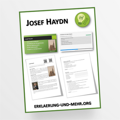 Materialpaket Musik Thema "Josef Haydn" für die 6.-9. Klasse - StudyHelp Lehrmaterial 