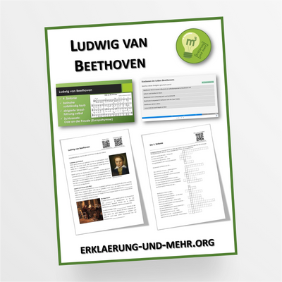 Materialpaket Musik Thema "Ludwig van Beethoven" für die 6.-9. Klasse - StudyHelp Lehrmaterial 