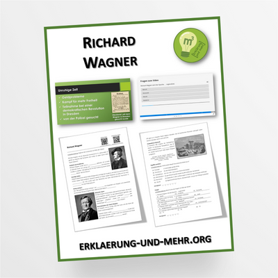 Materialpaket Musik Thema "Richard Wagner" für die 7.-9. Klasse - StudyHelp Lehrmaterial 