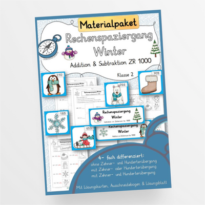 Materialpaket Rechenspaziergang Addition und Subtraktion bis 1000 - StudyHelp Lehrmaterial 