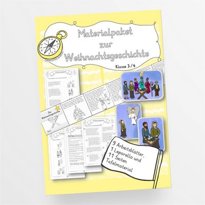 Materialpaket Weihnachtsgeschichte Klasse 3 4 Ethik - StudyHelp Lehrmaterial 