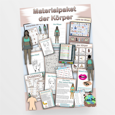 Materialpaket "der Körper" DaZ - StudyHelp Lehrmaterial 